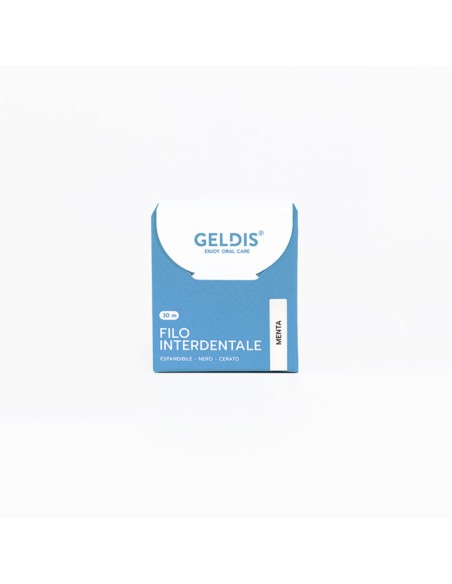 Filo Interdentale Espandibile Nero Cerato Menta Geldis 1x30m