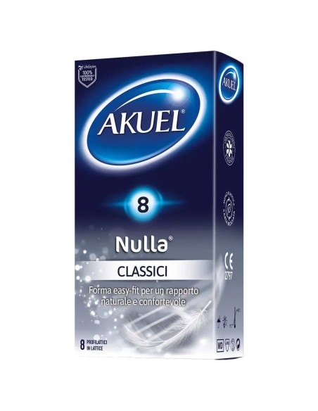 Profilattico Akuel Nulla Classico 8 Pezzi