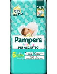 Pannolino Baby Dry Downcount XL Pampers 13 Pezzi