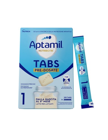 Aptamil Nutribiotik Tabs Pre-Dosate 1 Nutricia 21 Bustine