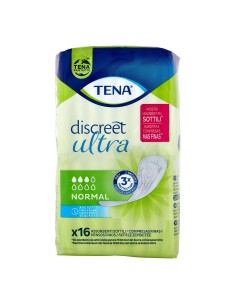 Tena Discreet Ultra Pad Normal 16 Pezzi