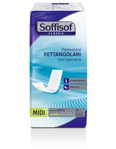 Pannoloni Rettangolari con Barriera Super Taglia Midi Soffisof Classic 30 Pezzi