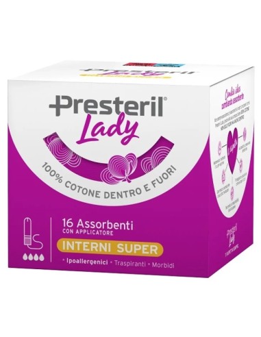Lady Presteril Assorbente Interno Compact Super Plus 16 Pezzi