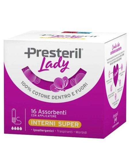 Lady Presteril Assorbente Interno Compact Super Plus 16 Pezzi