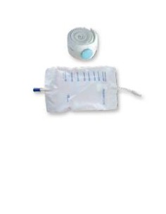 Sacca Raccogli Urina da Gamba per Incontinenza in PVC 750 ml Tubo Diritto 10 cm 10 Pezzi