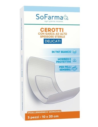 Cerotto Delicato Sofarma 10 x 30 cm 3 Pezzi