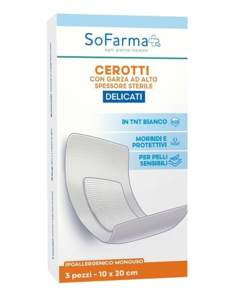 Cerotto Delicato Sofarma 10 x 30 cm 3 Pezzi