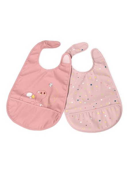 Chicco Bavaglina Pappa Rosa 6 Mesi+ 2 Pezzi