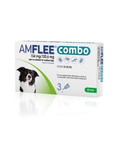 AMFLEE COMBO 3 pipette 10-20 kg cani