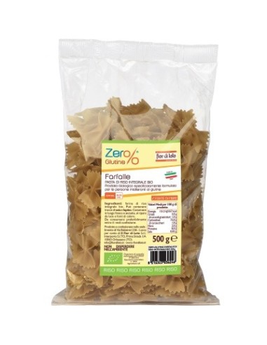 FARFALLE RISO SEMIGREGGIO SENZA GLUTINE BIO 500 G
