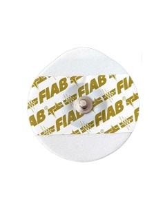 ELETTRODO OE FOAM MONOUSO OVALE 48X50MM PER ADULTI IN GEL SOLIDO CON SENSORE AG/AGCL CON CLIP IN ACCIAIO INOX FIAB 50 PEZZI