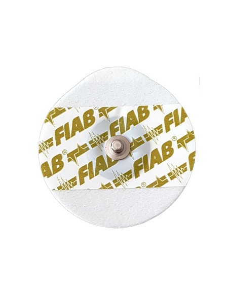 ELETTRODO OE FOAM MONOUSO OVALE 48X50MM PER ADULTI IN GEL SOLIDO CON SENSORE AG/AGCL CON CLIP IN ACCIAIO INOX FIAB 50 PEZZI