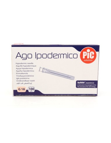 AGO IPODERMICO PIC GAUGE 18 1 1/2 100 PEZZI