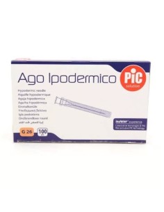 AGO IPODERMICO PIC GAUGE 26 1/2 100 PEZZI