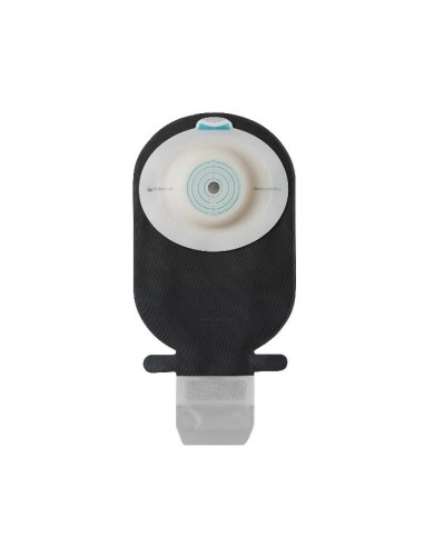 SACCA ILEOSTOMIA SENSURA MIO CONVEX DEEP RIVESTIMENTO NERO APERTURA ISPEZIONABILE MAXI FORO RITAGLIABILE 15-33 10 PEZZI