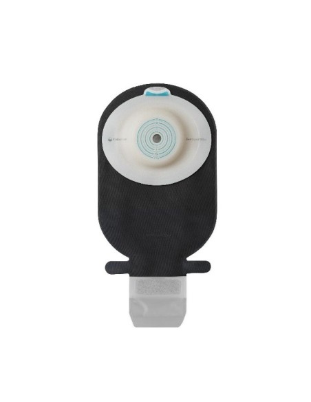 SACCA ILEOSTOMIA SENSURA MIO CONVEX DEEP RIVESTIMENTO NERO APERTURA ISPEZIONABILE MAXI FORO RITAGLIABILE 15-33 10 PEZZI