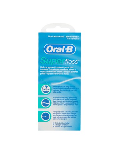 ORALB SUPERFLOSS FILO INTERDENTALE 50 FILI