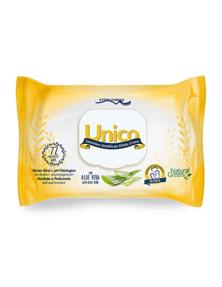 UNICO SALVIETTINE UMIDIFICATE EFFETTO CREMA POP UP 72 PEZZI