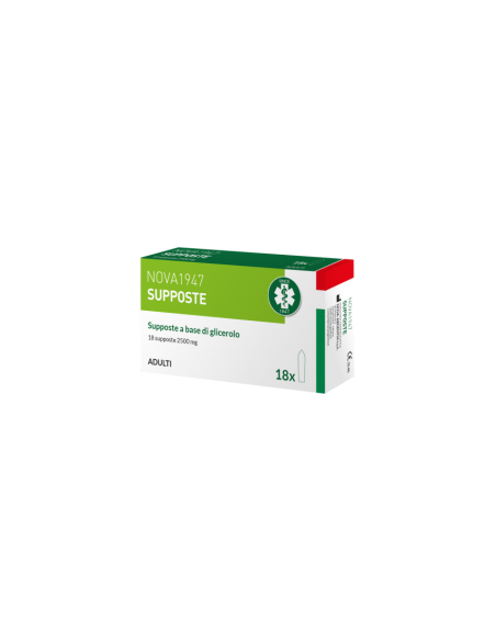 NOVA1947 GLICEROLO 2500MG SUPPOSTE ADULTI 18 PEZZI