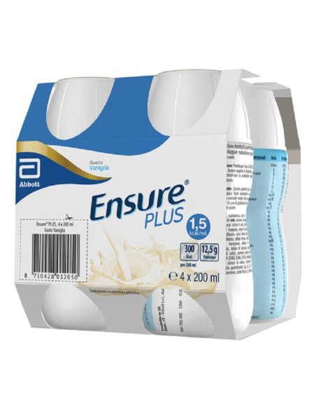 ENSURE PLUS VANIGLIA 4 BOTTIGLIE DA 200 ML