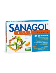 SANAGOL TUSSIS ARANCIA 24 CARAMELLE