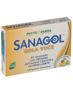 SANAGOL GOLA VOCE MIELE LIMONE 24 CARAMELLE