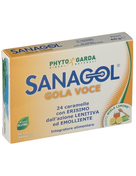 SANAGOL GOLA VOCE MIELE LIMONE 24 CARAMELLE