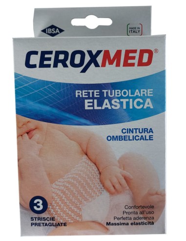 CEROXMED RETE TUBOLARE CAL 5,5 CINTURA OMBELICALE 45 CM 3 PEZZI
