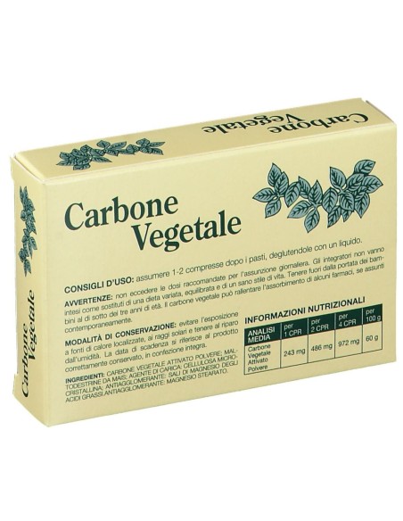 CARBONE VEGETALE 25 COMPRESSE
