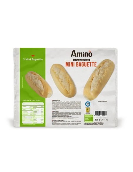 AMINO' MINI BAGUETTE 3 PEZZI DA 50 G