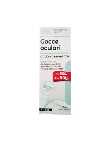 GOCCE OCULARI ANTIARROSSAMENTO SANAVITA 10 ML