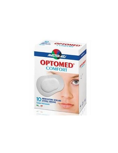 GARZA OCULARE MEDICATA MASTER-AID OPTOMED COMFORT 10 PEZZI