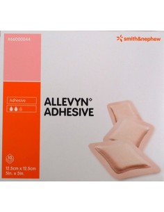 Allevyn Adhesive Medicazione Idrocellulare Adesiva Sterile 12,5x12,5 cm 10 Pezzi