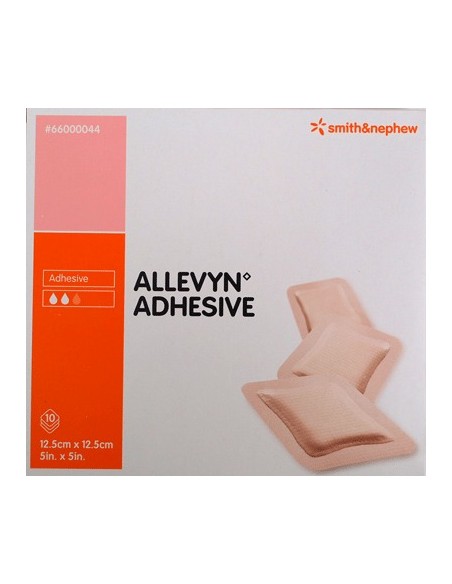 Allevyn Adhesive Medicazione Idrocellulare Adesiva Sterile 12,5x12,5 cm 10 Pezzi
