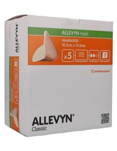 Allevyn Heel Medicazione Idrocellulare Sterile per Tallone 10,5x13,5 cm 5 Pezzi