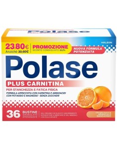 Polase Plus Carnitina 36 Bustine Granulato Effervescente da 6,8 g