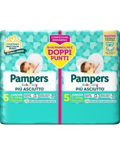 Pampers Baby Dry Pannolini Taglia Junior 32 Pezzi