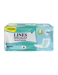 Lines Specialist Derma Protection Pannoloni Rettangolari Plus 30 Pezzi