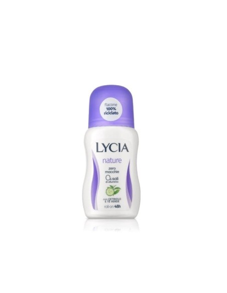 Lycia Nature Deodorante Roll On Cetriolo e Tè Verde 50 ml