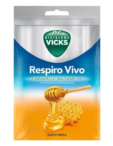 Vicks Respiro Vivo Caramelle Balsamiche al Miele 72 g