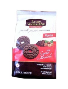 Le Veneziane Biscotti al Cacao e Nocciole Senza Glutine 250 g