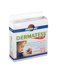 Master Aid Dermatess Plus Garze Sterili in Tnt 10x10 cm 12 Pezzi