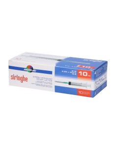 Master Aid Siringhe Sterili 10 ml con Ago 21 G 10 Pezzi