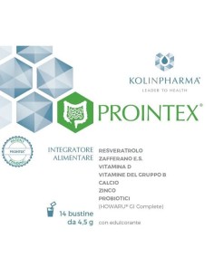 Prointex Integratore con Probiotici e Resveratrolo 14 Bustine da 4,5 g