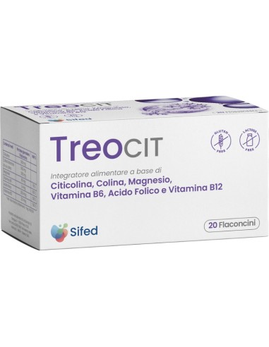Treocit Citicolina 500 mg 20 Flaconcini da 10 ml