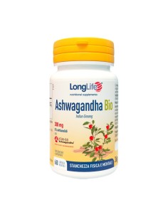 Longlife Ashwagandha Bio 5% 300 mg 60 Capsule Vegetali