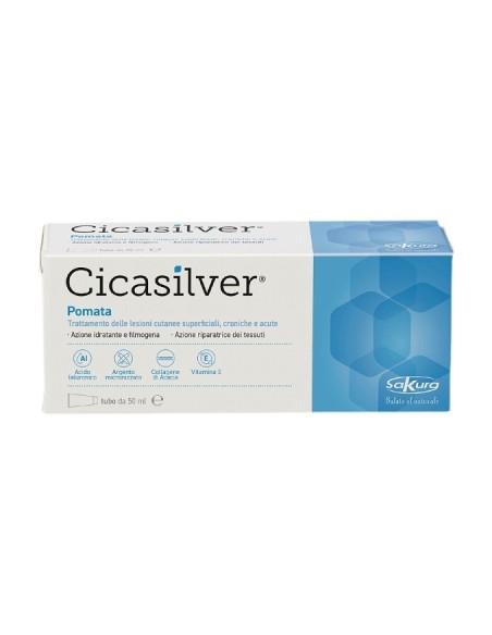 Sakura Cicasilver Pomata Lesioni Cutanee 50 ml