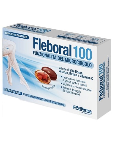 Fleboral 100 Integratore Microcircolo 30 Capsule Molli