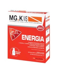 MGK Vis Tonico Ricostituente Energia 10 Flaconcini da 10 ml