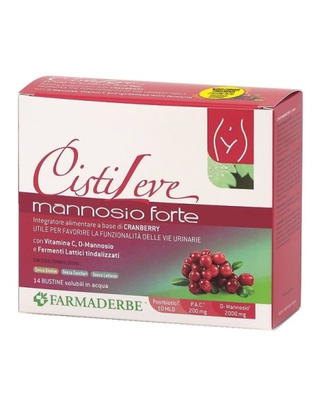 Farmaderbe Cistileve Mannosio Forte 14 Bustine da 3 g